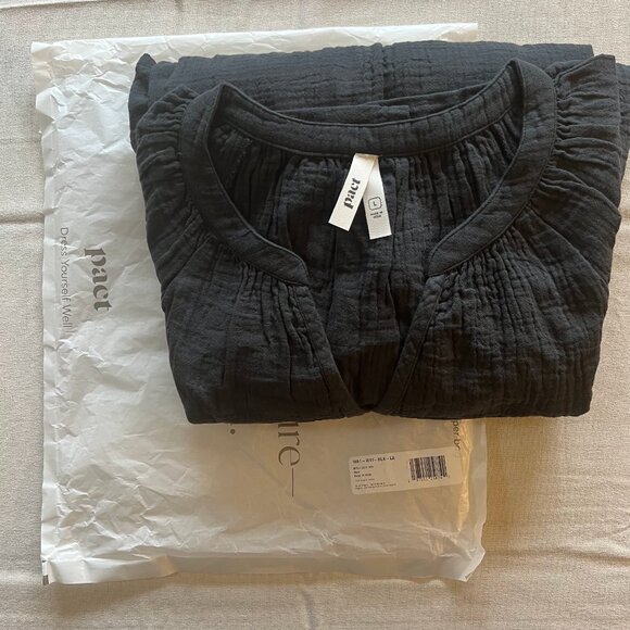 Pact Coastal Double Gauze Breezy Dress - Picture 4 of 4